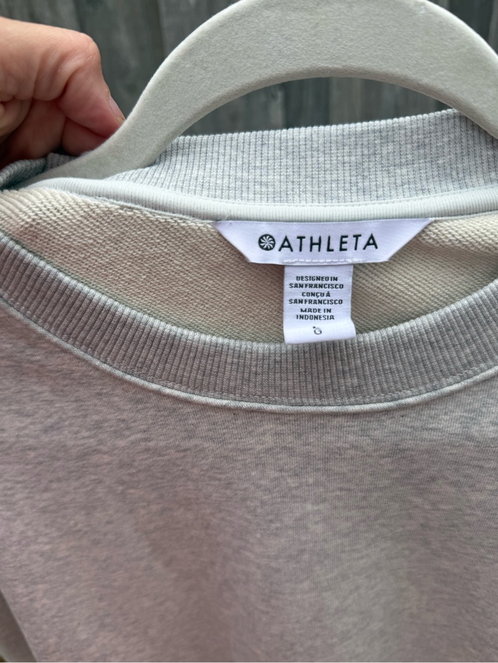 Athleta Heathered Light Gray Crewneck Tank - Picture 2 of 3